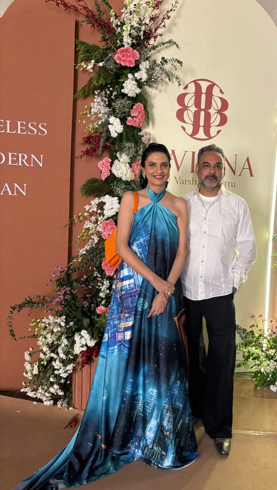 Maneesh Baheti and Sonali Anand Baheti at the launch of Awigna Luxury Retail Store in New Delhi