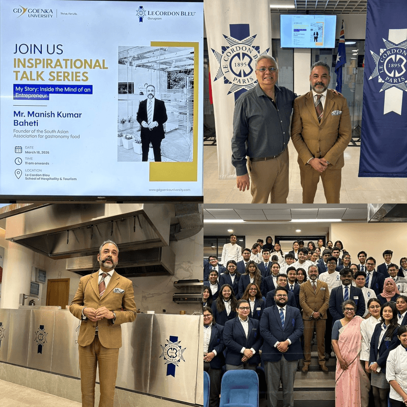 My Story: Inside the Mind of an Entrepreneur - CD Goenka University x Le Cordon Bleu March 18, 2026, Haute Services media coverage